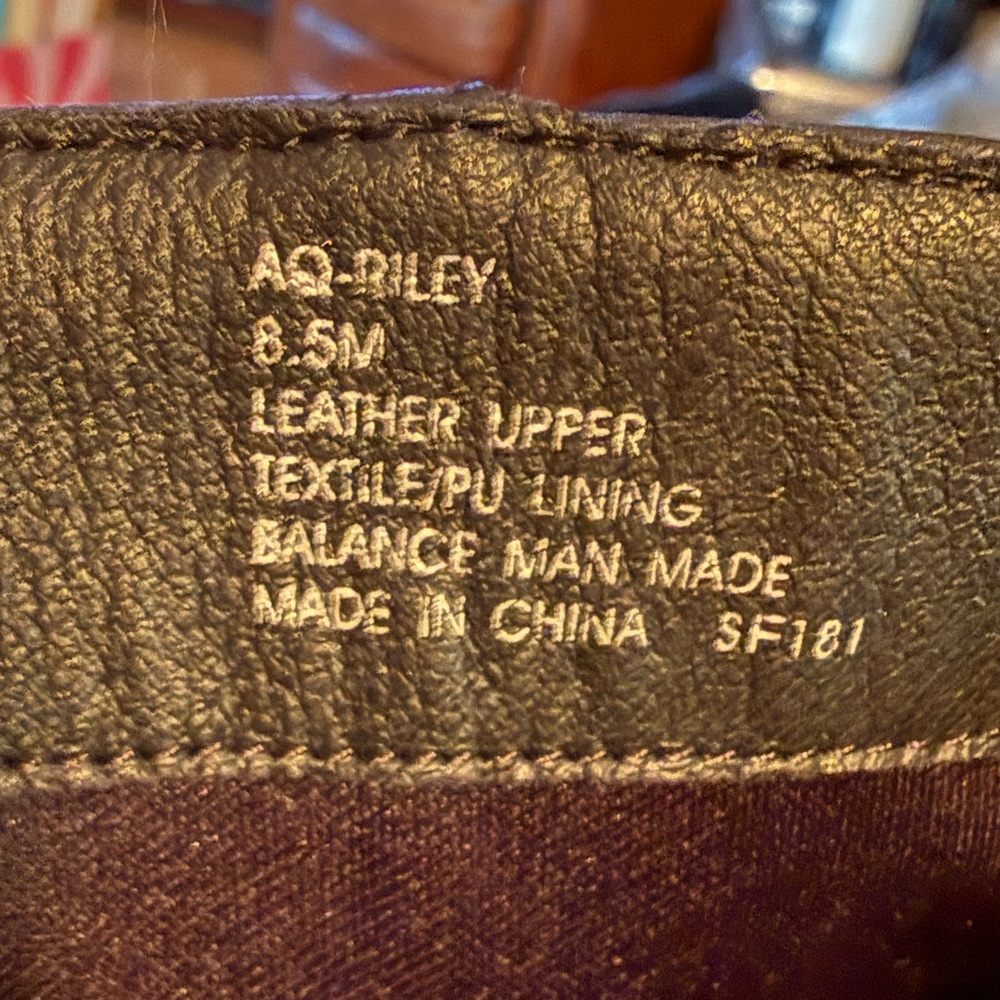 Aqua Riley NWT Sz 8.5M Elegant Black Leather Knee-High Boots (SH141) - Picture 12 of 14